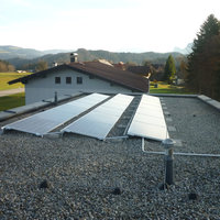 Dach mit Solarzellen