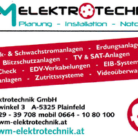Visitenkarte der WM Elektrotechnik GmbH